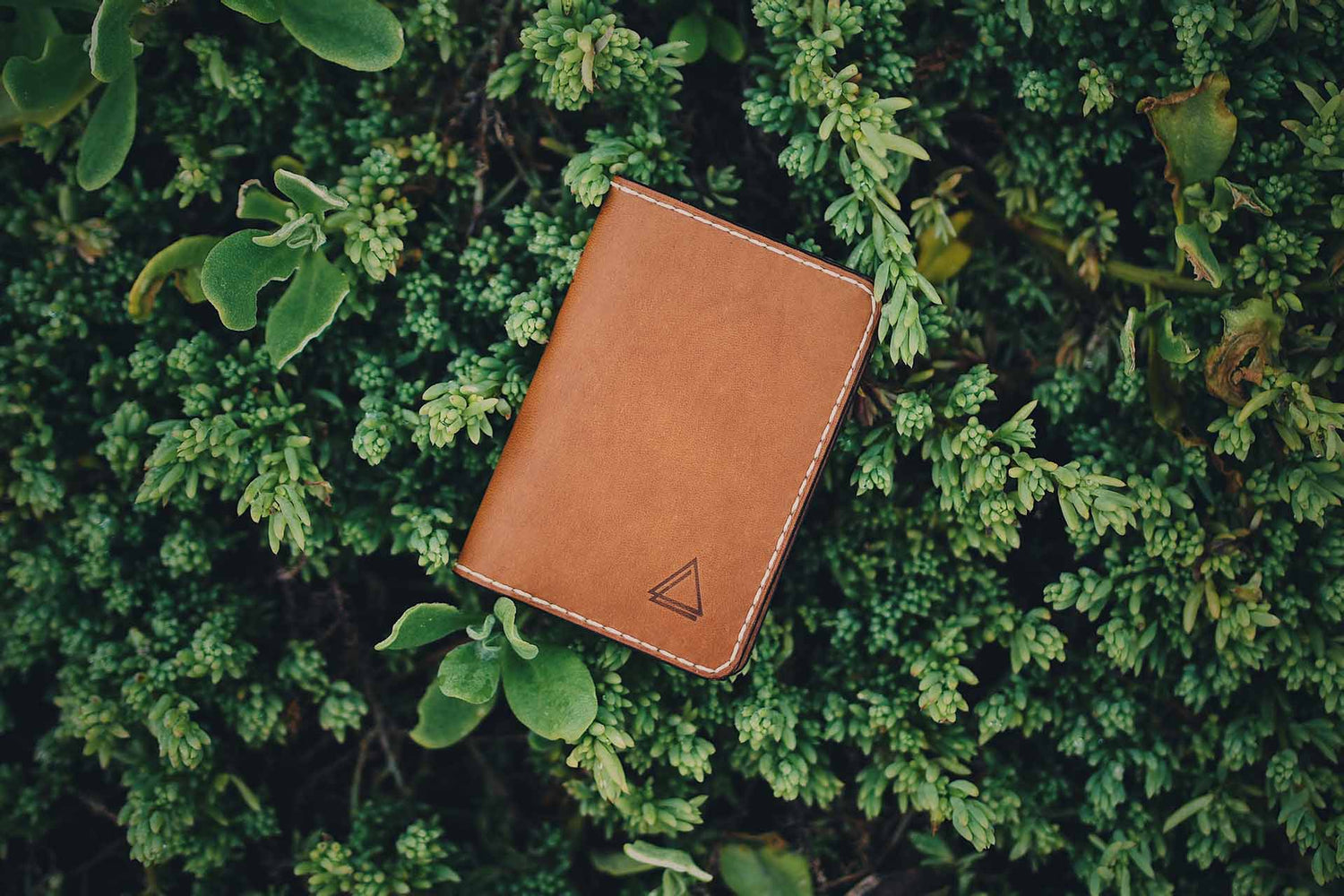kangaroo leather vertical card wallet handmade in Australia